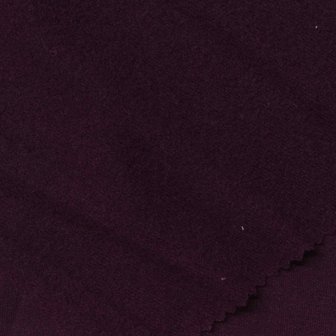 Polyester Viscose Stretch French Terry Fabric, 200 gsm, 160 cm — Purple