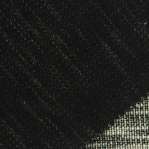 Black Marl Chunky Knit, Cotton-Poly, 235 gsm