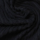 Polyester Stretch Rib Knit Fabric, 230 gsm, 126 cm — Navy — photo 1