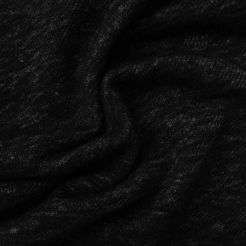 Dark Grey Marl French Terry, Cotton-Poly