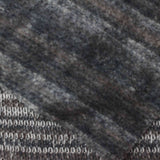 Marled White Horizontal-Stripe Chunky Knit, Polyester — photo 1