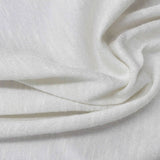 Slub Viscose Polyester Chunky Knit Fabric, 165 gsm, 160 cm — White — photo 1
