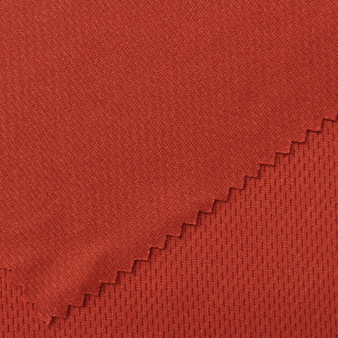 100% Polyester Birdseye Knit Fabric, 136 gsm, 155 cm — Red