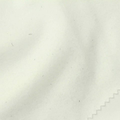 Off-White Brushed Velvet, Polyester