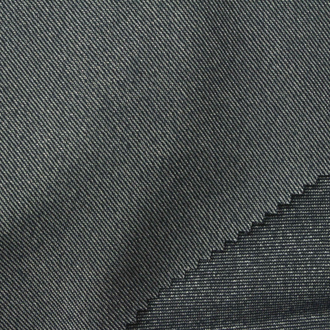 Polyester Viscose Metallic Stretch Jersey Knit Fabric, 180 gsm, 152 cm — Navy