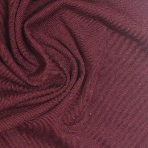 Modal Acrylic Stretch Rib Knit Fabric, 180 gsm, 165 cm — Red