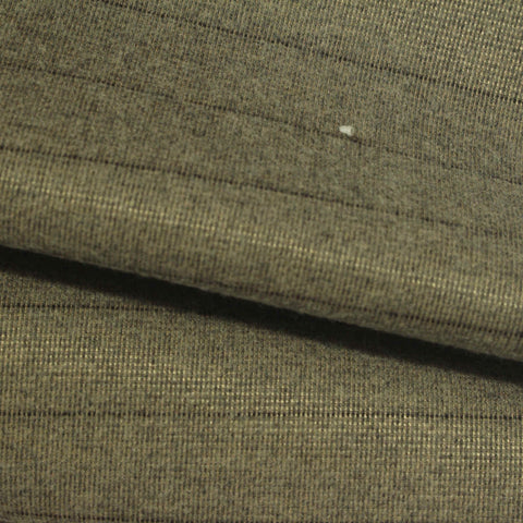 Olive Green Horizontal-Stripe Knit, Polyester