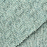 Jacquard Brushed 100% Polyester Pointelle Knit Fabric, 290 gsm, 150 cm — Blue — photo 1