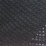 Black Openwork Chunky Knit, Polyester — photo 1