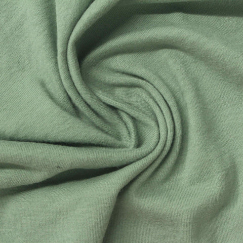 Cotton Stretch Jersey Knit Fabric, 168 gsm, 181 cm — Green