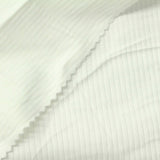 Polyester Stretch Rib Knit Fabric, 300 gsm, 150 cm — White — photo 1