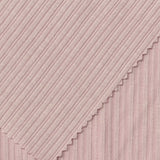 Polyester Viscose Stretch Rib Knit Fabric, 190 gsm — Pink — photo 1