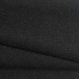Polyester Cotton Stretch Interlock Knit Fabric, 370 gsm, 155 cm — Black — photo 1