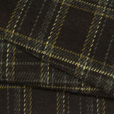 Dark Brown Plaid Interlock Knit, Polyester, 299 gsm — photo 1