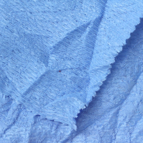 Light Blue Geometric-Diamond Jacquard, Polyester