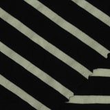 Black Horizontal-Stripe Knit, Polyester, 190 gsm — photo 1