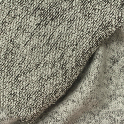 Grey Marl Jersey Knit, Viscose-Poly, 221 gsm