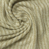Brushed Viscose Polyester Stretch Rib Knit Fabric, 185 gsm, 152 cm — Beige — photo 1