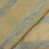 Beige Horizontal-Stripe Chunky Knit, Poly-Viscose, 192 gsm — photo 1