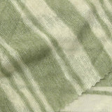 Muted Green Horizontal-Stripe Knit, Viscose-Poly — photo 1