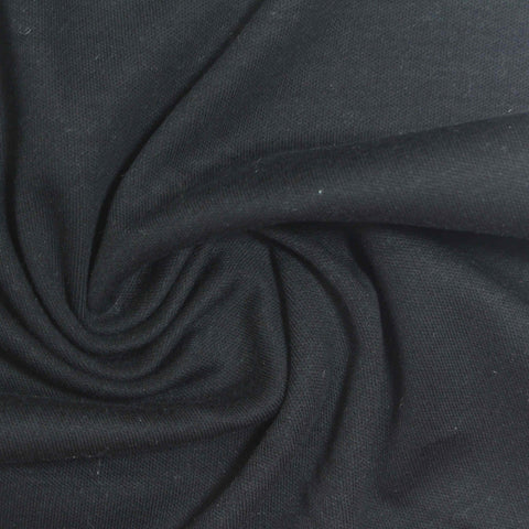100% Cotton Interlock Knit Fabric, 260 gsm, 170 cm — Grey