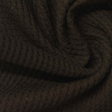 Polyester Cotton Waffle Knit Fabric, 300 gsm, 170 cm — Brown — photo 1