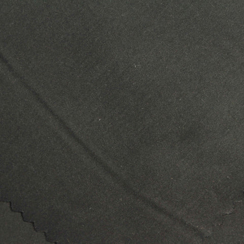Cotton Nylon Stretch Poplin Fabric, 99 gsm, 146 cm — Black