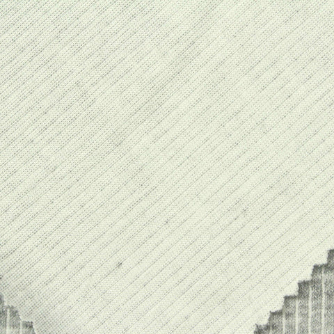 Grey Marl Rib Knit, Poly-Viscose, 180 gsm, 150 cm