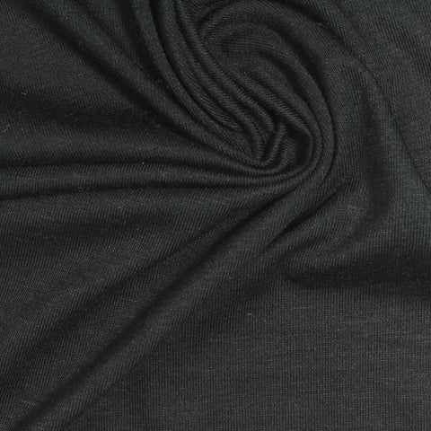 Dark Grey Marl Jersey Knit, Viscose, 215 gsm