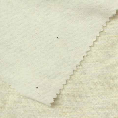 Beige Heathered-Marl French Terry, Viscose-Poly