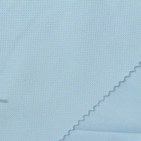 100% Polyester Birdseye Knit Fabric, 130 gsm, 180 cm — Blue