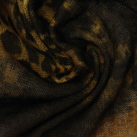 Printed Knit Fabric, 110 gsm, 140 cm — Beige
