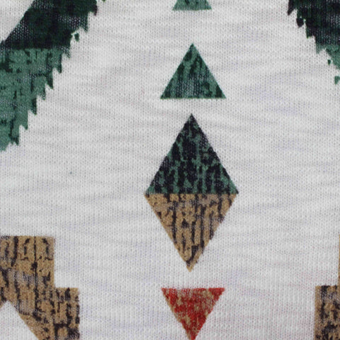 Green Geometric Knit