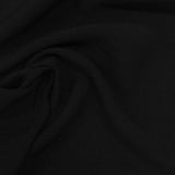 100% Viscose Twill Fabric, 175 gsm, 145 cm — Black — photo 1
