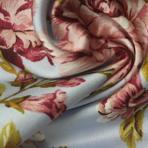 Pink Floral Woven, Polyester, 105 gsm
