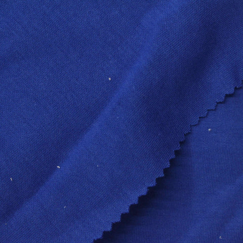 Cotton Polyester Scuba Knit Fabric, 320 gsm, 180 cm — Blue