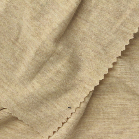 Light Beige Marl Jersey Knit, Poly-Viscose