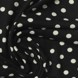 White Polka-Dot Milk Silk Knit, Polyester — photo 1
