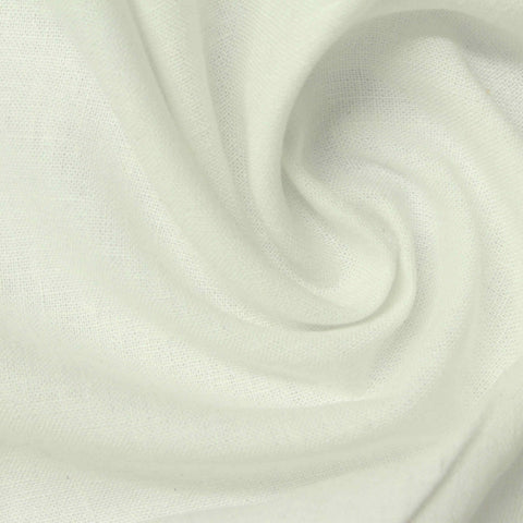 Linen Viscose Woven Fabric, 170 gsm — White