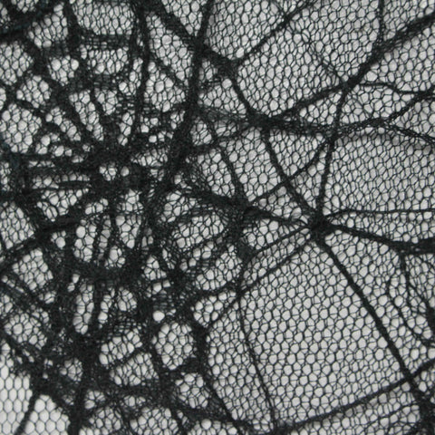 100% Polyester Mesh Fabric, 150 cm — Black