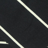 White Horizontal-Stripe Ponte Knit, Viscose-Nylon, 300 gsm — photo 1