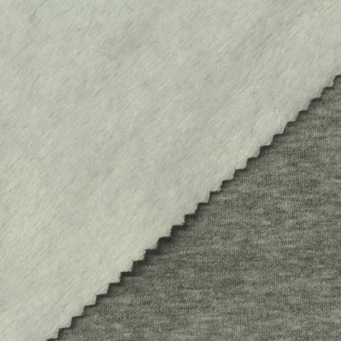 Heathered Grey-Green Marl Velvet, Cotton-Poly