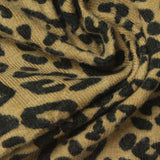 Black Leopard Jersey Knit, Polyester, 240 gsm — photo 1