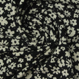 Cream Flowers Jersey Knit, Polyester, 235 gsm — photo 1