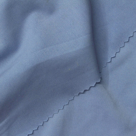 Polyester Stretch Milk Silk Knit Fabric, 180 gsm, 175 cm — Blue