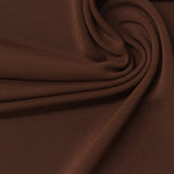 Viscose Stretch Interlock Knit Fabric, 350 gsm, 135 cm — Brown — photo 1