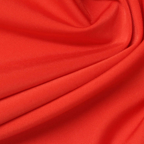 Polyester Stretch Warp Knit Fabric, 215 gsm, 160 cm — Red