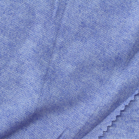 Light Blue Heathered-Marl Chunky Knit, Viscose-Poly, 154 gsm