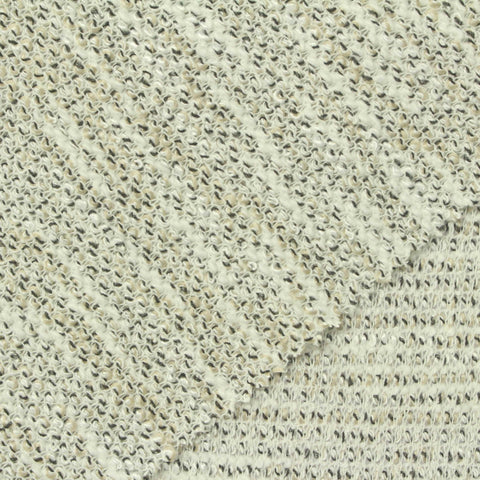 Heathered Cream Marl Chunky Knit, Cotton-Poly