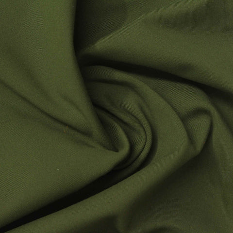Polyester Stretch Sateen Fabric, 231 gsm, 161 cm — Green